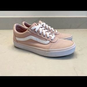 Vans Ward Sneakers Light Pink And White Low Top
